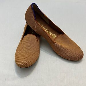 NWOB Rothy's Almond Loafer Womens Sz 8 Brown/Tan Casual Comfort Slip On Shoes